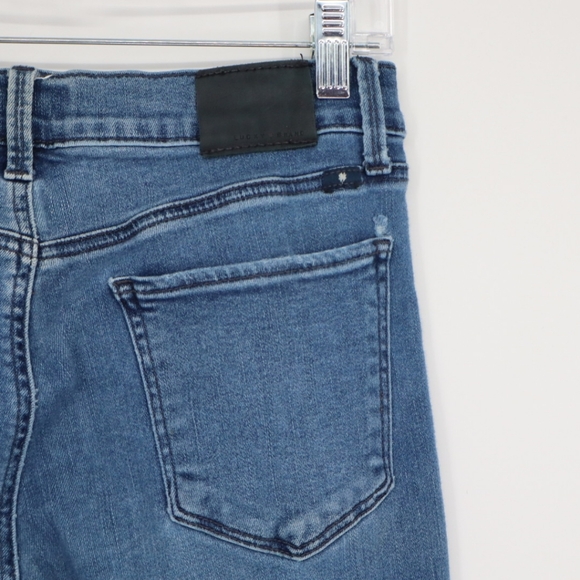 Lucky Brand Women's Brooke Legging Jean Size 8 Distressed Zipper Hem Medium Wash - Picture 13 of 15